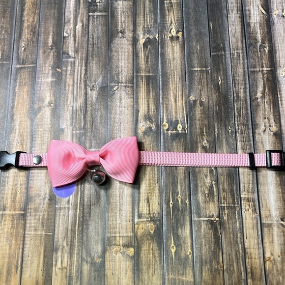 5for$10 Baby Pink Bell Cat Collar & Small Pet Collar Pet Accessories 10 Inches - Picture 9 of 9